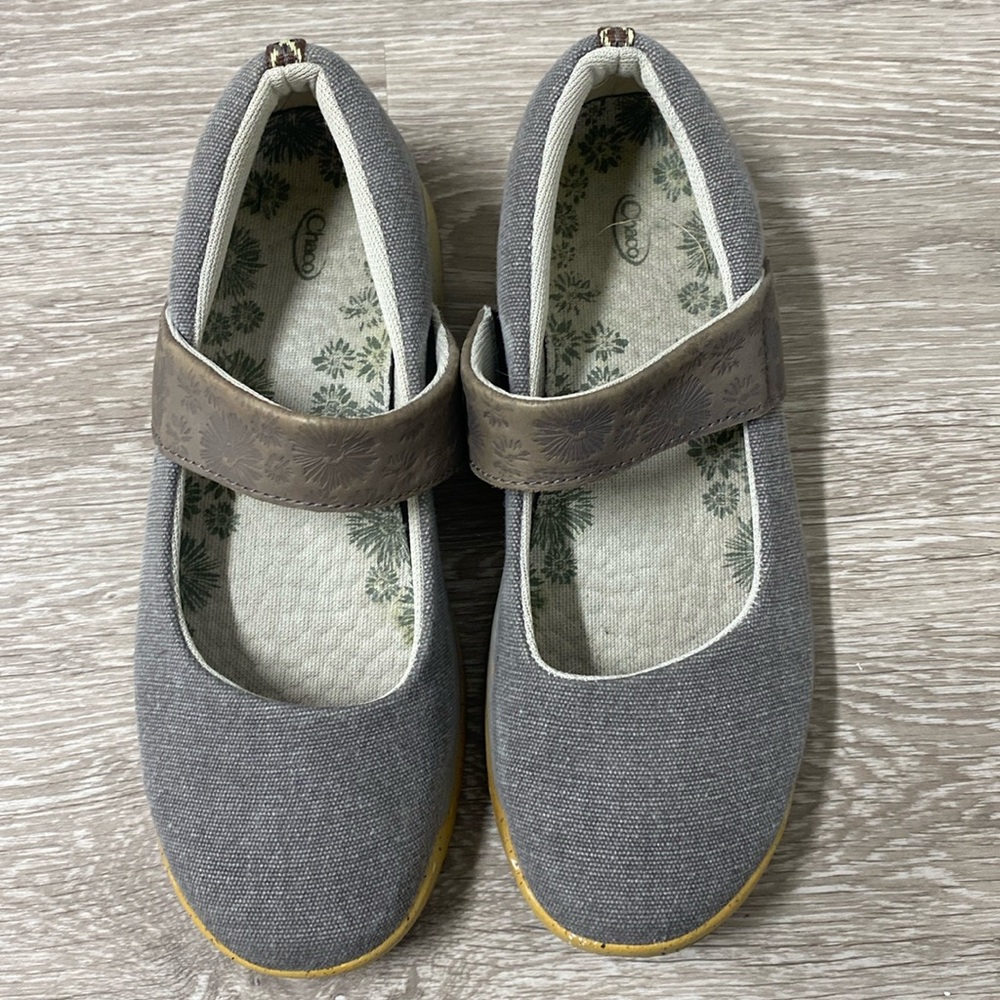 Chaco Womens Gala Mary Janes Shoes Blue Fabric Slip On